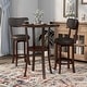 preview thumbnail 2 of 22, Irvi Traditional Rubberwood 3-Piece Barstool Counter Height Dining Set by Furniture of America
