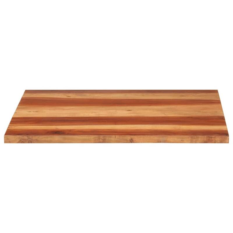 vidaXL Table Top Replacement Board Dining Room Tabletop Solid Wood Acacia - 27.6 x 27.6 x 1.1 in