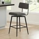 preview thumbnail 6 of 26, Elise Counter Height Swivel Bar Stool Chairs Set of 2 with Metal Frame