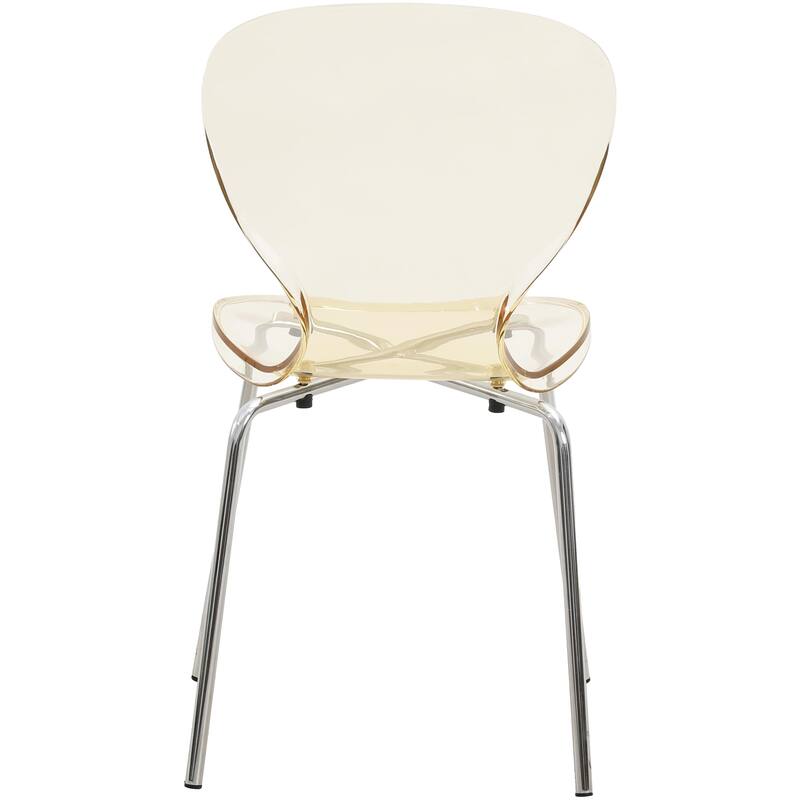 5-Piece Dining Set with 35-Inch Round Dining Table in White and 4 Side Chairs with Chrome Legs