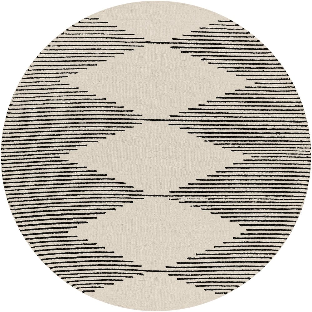 Livabliss Granada Minimalist Diamond Hand Tufted Area Rug