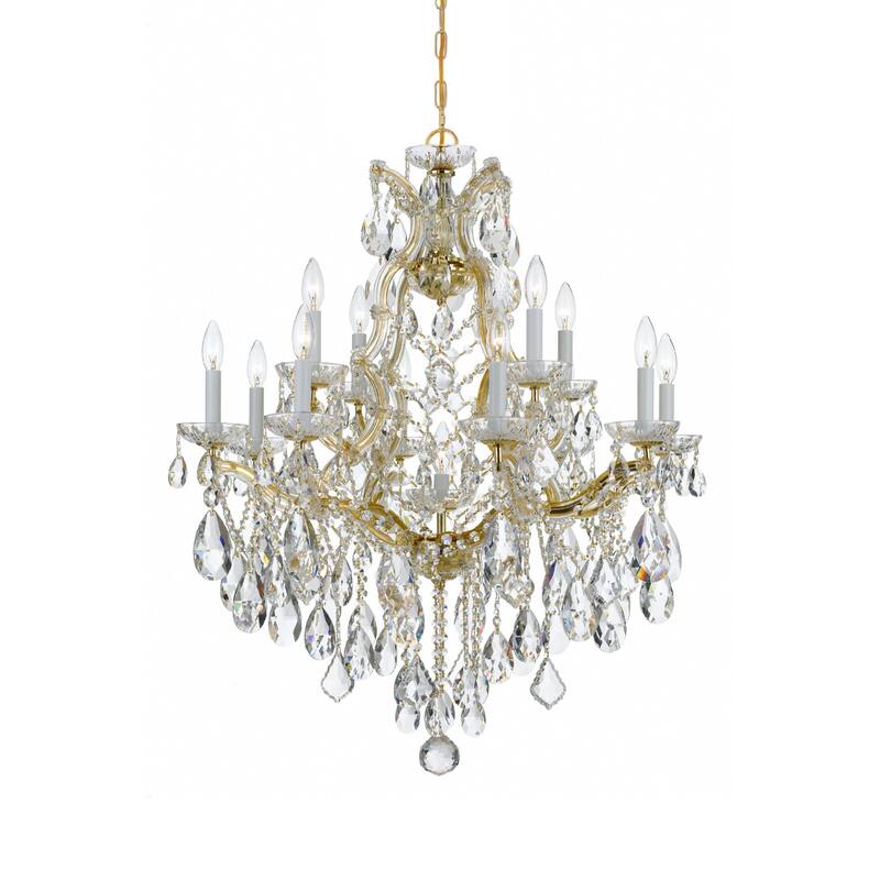 Crystorama Lighting Group Maria Theresa 13 Light 28" Wide Chandelier - Gold