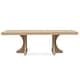 preview thumbnail 2 of 8, Magnussen Home Somerset Butternut Extendable Trestle Dining Table - 40''W x 76''D x 29.75''H
