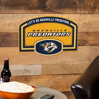 Predators Dog Sign Nashville Predators Embossed Steel Wall Sign, 11