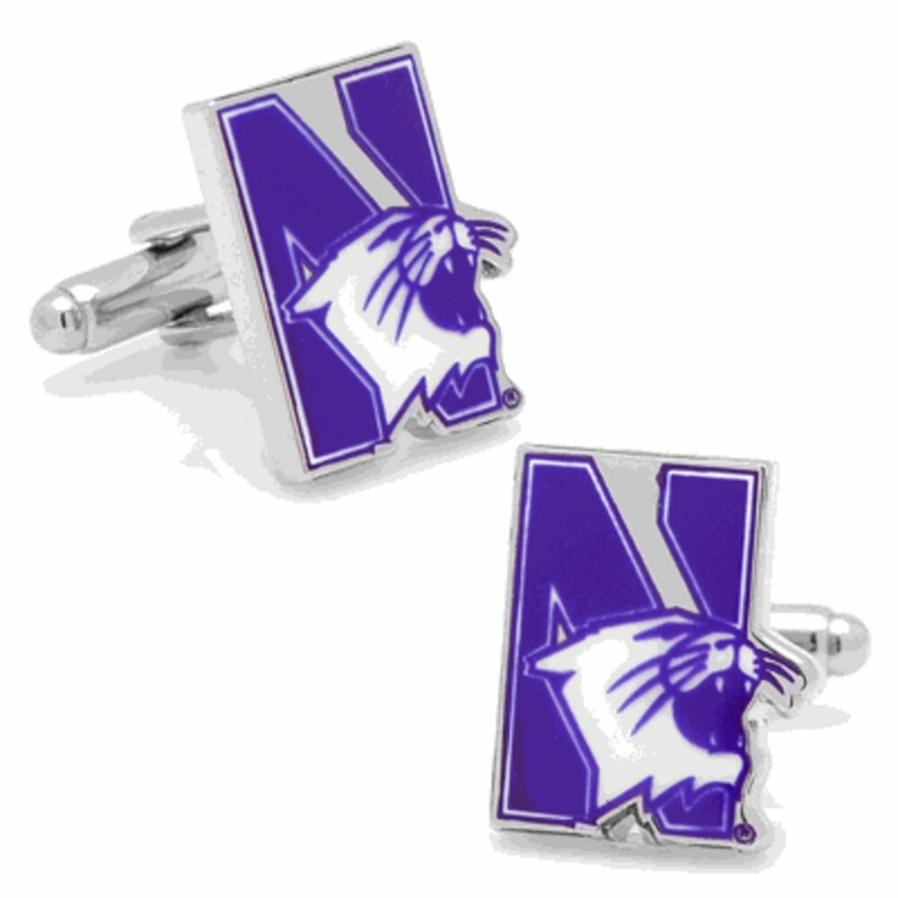 Shop Licensed Northwestern University Wildcats Logo Cufflinks Purple One Size Overstock 18053264