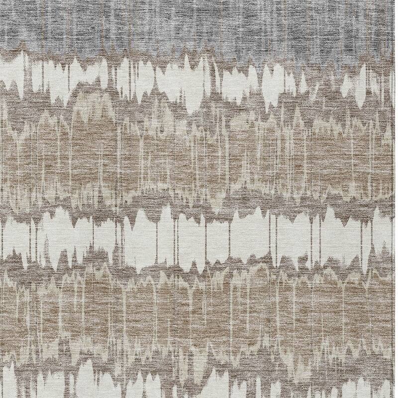 HomeRoots Striped Transitional Rectangle Outdoor Rug