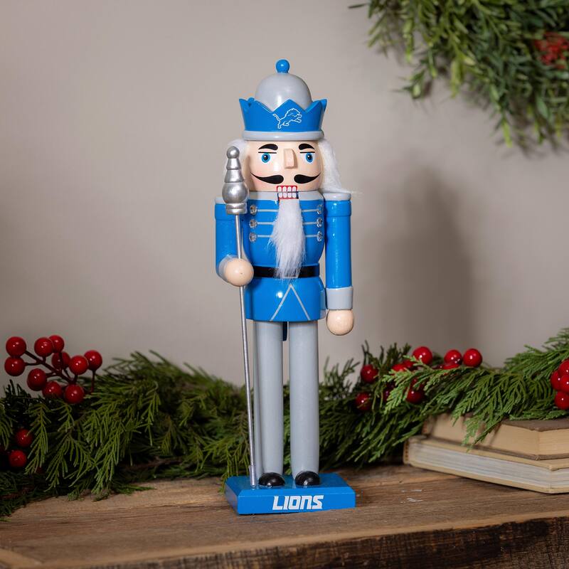 Nutcracker Statue, Detroit Lions - 4.92''W x 4.53''H x 13.78