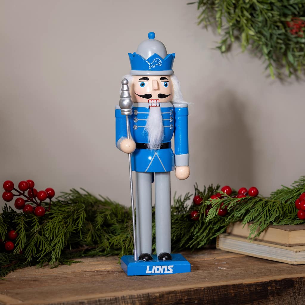 Nutcracker Statue, Detroit Lions - 4.92''W x 4.53''H x 13.78