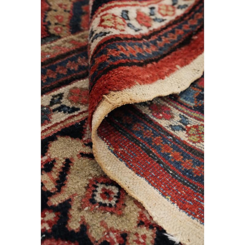Hand Knotted Oriental 100% Wool Carpet Traditional Floral Oranges & Rust Malayer Area Rug - 12' 6'' X 10' 0''