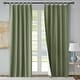 preview thumbnail 13 of 53, ThermaLogic Weathermate Insulated Cotton Tab Top Curtain Panel - Pair Sage - 40" x 54"