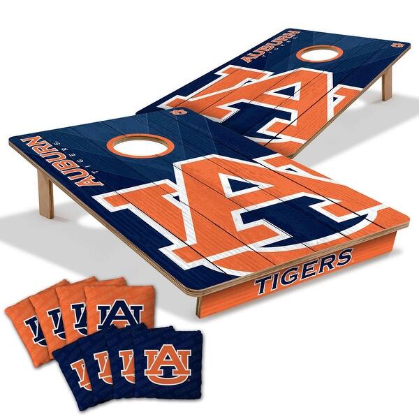 slide 2 of 7, Auburn Tigers NCAA Tailgate Cornhole Board Set Include Carrying Case