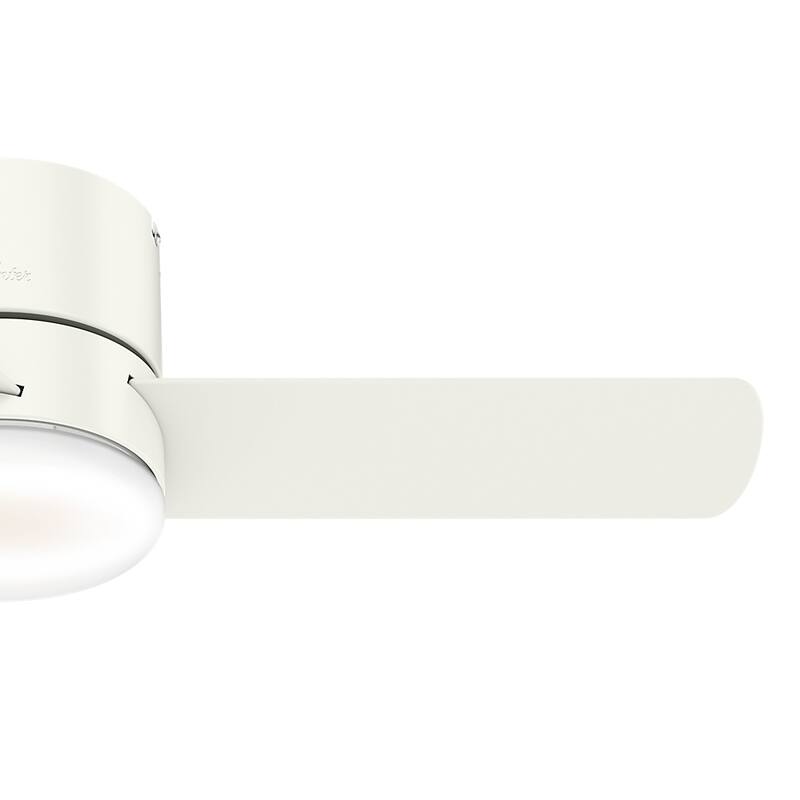 Hunter 44" Minimus Low Profile Ceiling Fan with LED Light, Handheld Remote - Contemporary, Transitional