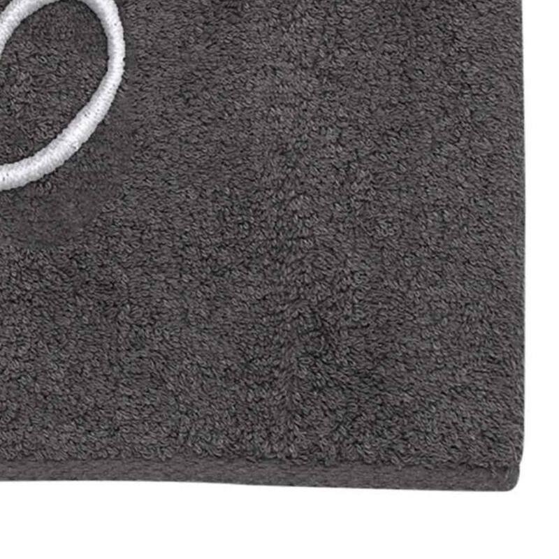 Avanti Linens Granite/Silver Script Monogram Bath Towel Letter C - Bath Towel