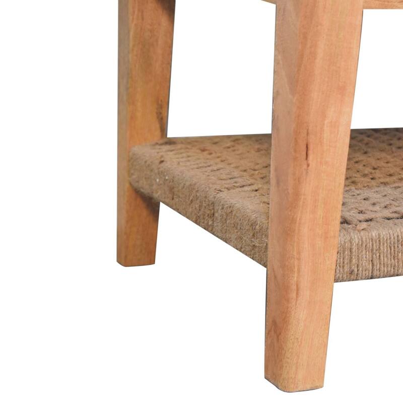 Artisan Furniture Solid Wood Rope 1 Drawer Coffee Table