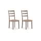 preview thumbnail 2 of 4, Signature Design by Ashley Loyander Natural/Gray Dining Chair (Set of 2) - 17" W x 22.5" D x 37.5" H