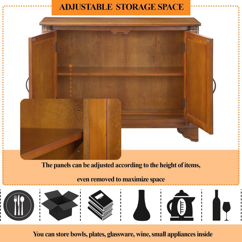 40"Console Table with Storage Shelf,Retro Entryway Table with Adjustable Storage Shelf,Sofa Couch Table for Hallway