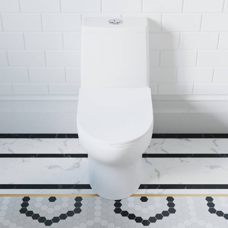 Swiss Madison SM-1T112 Ivy One Piece Dual Vortex 1.1/1.6 GPF Toilet