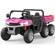 preview thumbnail 7 of 35, 24V 2 Seater Ride On Dump Truck with Remote Control Electric UTV Car Pink