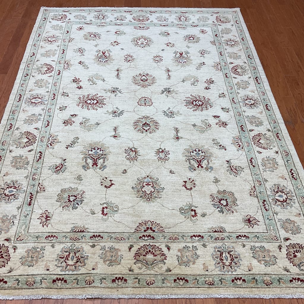 HERAT ORIENTAL Handmade Oushak Wool Rug - 5'7" x 7'11"