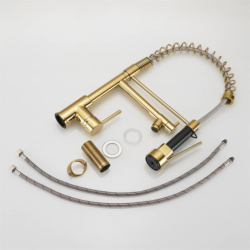 Kitchen Faucet w/Pull Down Sprayer,Single Lever Kitchen Sink Faucet