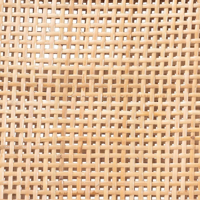 Alexis Natural Rattan Counter Stool - Handcrafted Wingback Counter Chair with Woven Back and Removable Seat Cushion