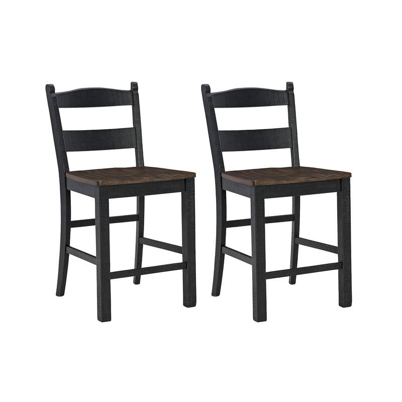 Signature Design by Ashley Valebeck Black/Brown Counter Height Barstool - 20"W x 22"D x 39"H
