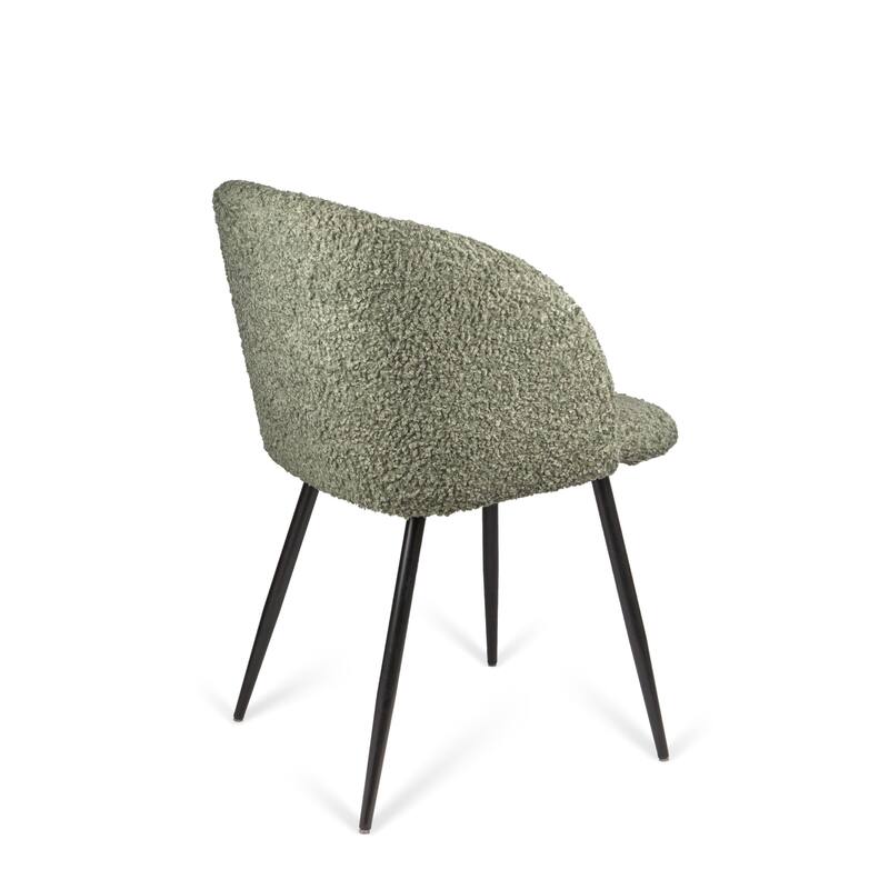 Rocking Accent Chair Tufted Upholstered Linen Wingback