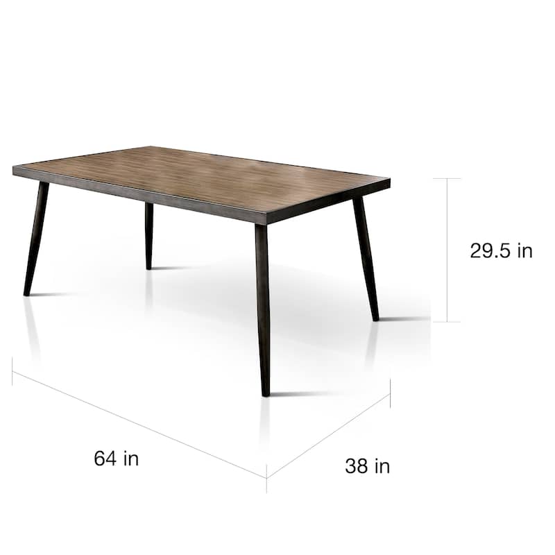 Carson Carrington Bolgheri Mid-Century Dark Brown 64-inch Wood Dining Table