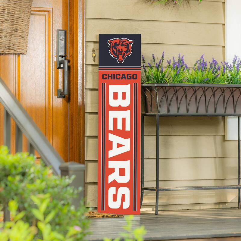 47" Double Sided Seasonal Porch Leaner, Chicago Bears - 47" x 11.25"