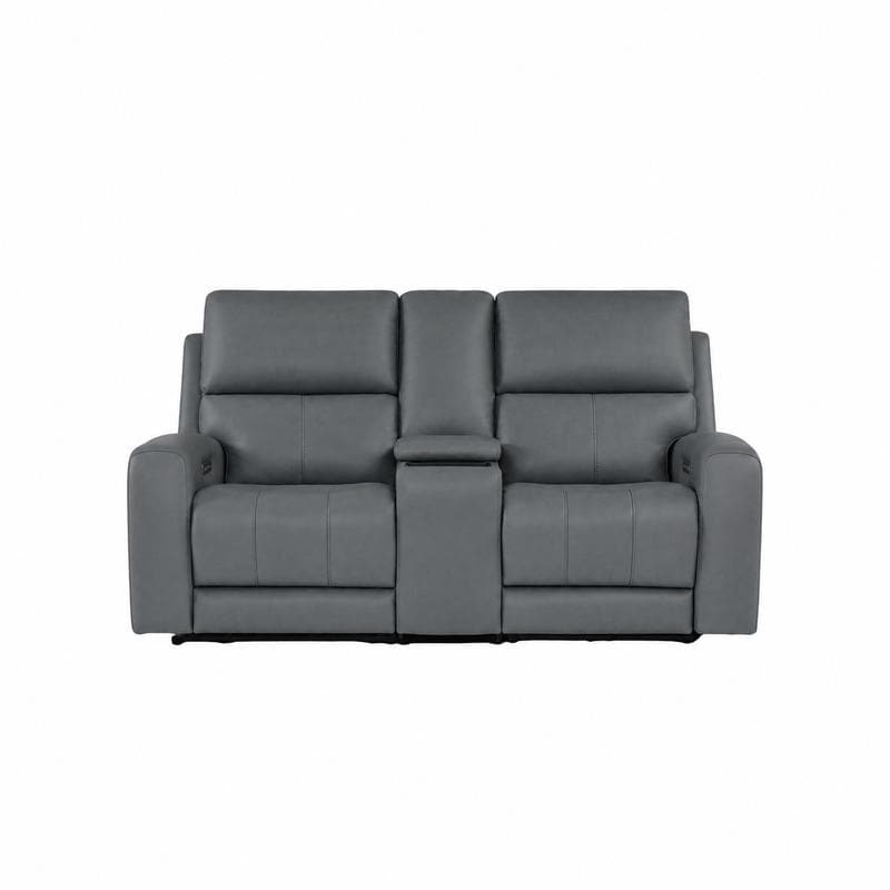 77-Inch Leather Zero Gravity Power Reclining Loveseat with USB-C