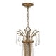preview thumbnail 6 of 6, Karrington 12 Light Aged Brass Chandelier - 30"W x 40"H