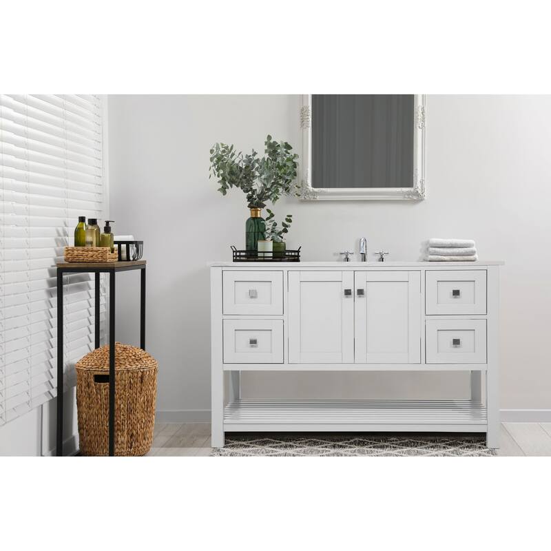 Tribecca 48" 4-Drawer Vanity - White