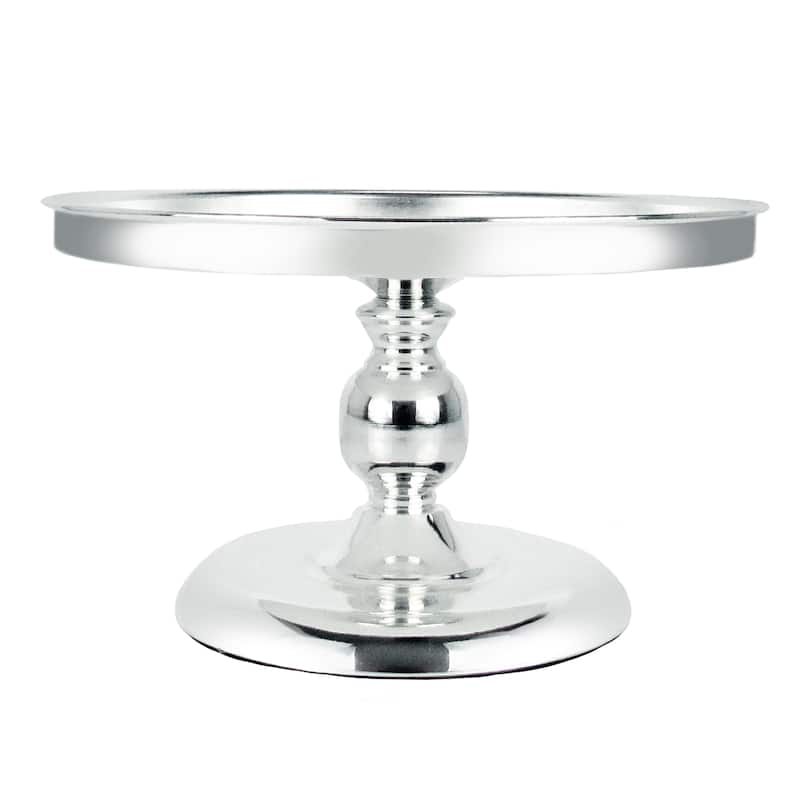 Silver Classic Round Cake Stand Dessert Display