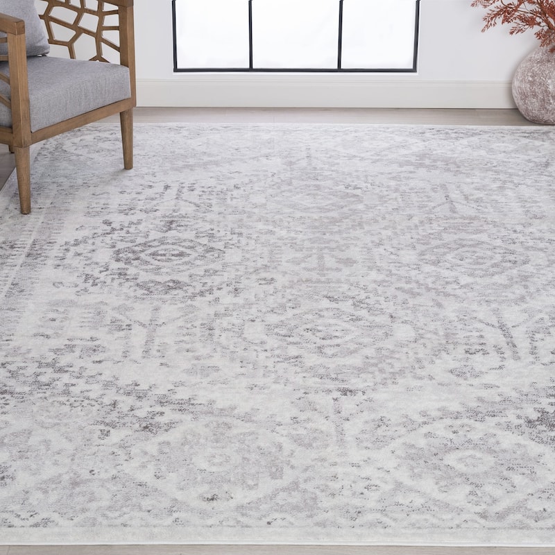 Linx French Country Medallion Indoor Area Rug - 7'10'' x 10'2'' - White