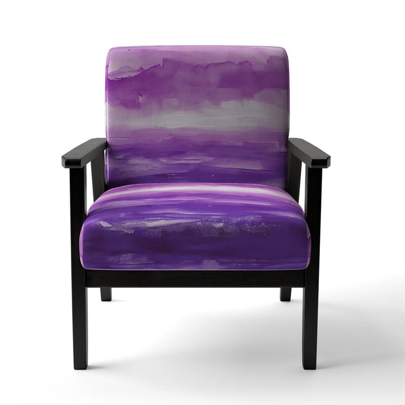 Designart "From the Shore" Upholstered Beach Accent Chair - Nautical & Coastal Arm Chair For Bedroom