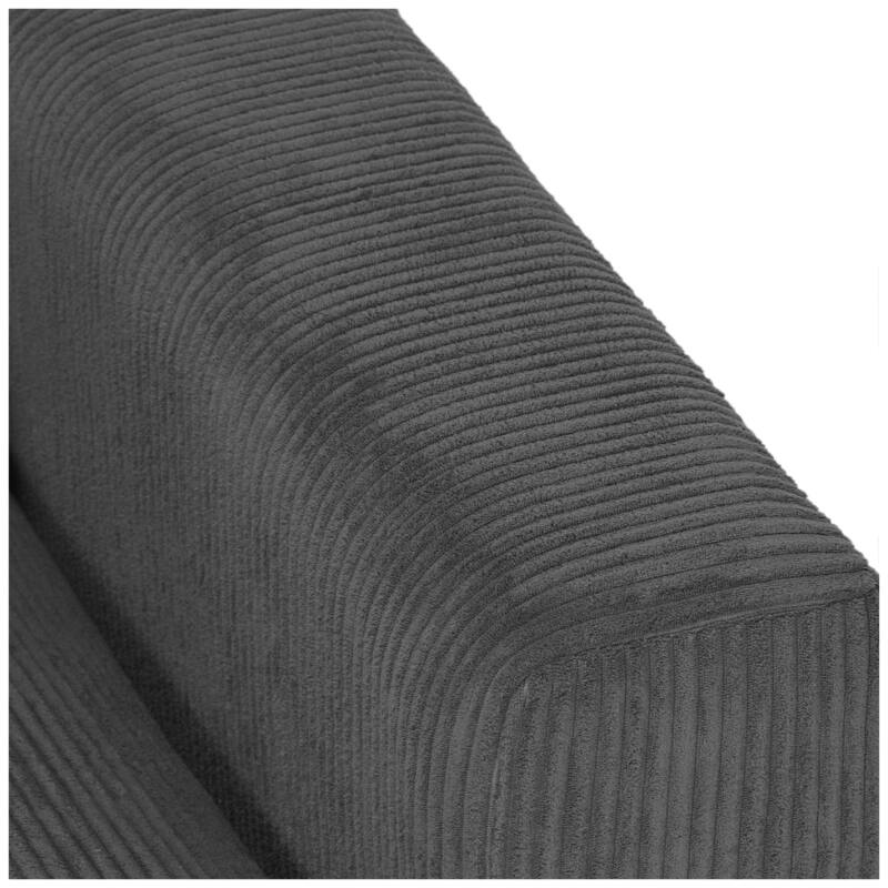 Hamilton Corduroy Upholstered Modular Loveseat with USB Port