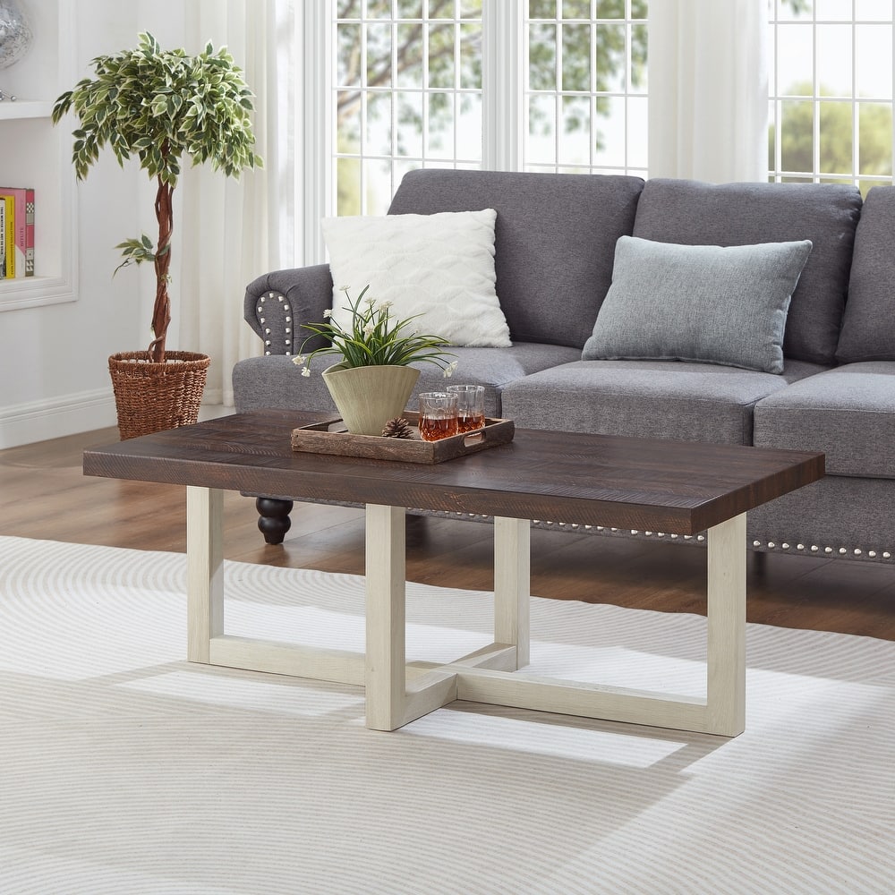 Roundhill Furniture Luno Contemporary Coffee Table