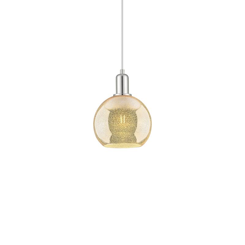 Innovations Lighting 716-1P-11-8 Athens Pendant Athens 8" Wide Mini - Polished Nickel / Mercury