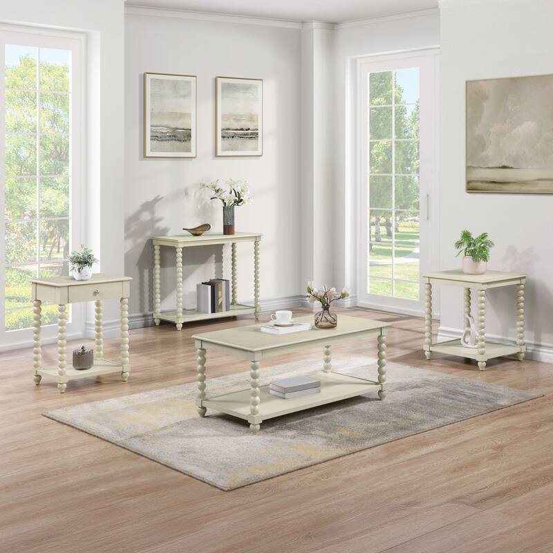 Elise Foyer Table in Black Finish