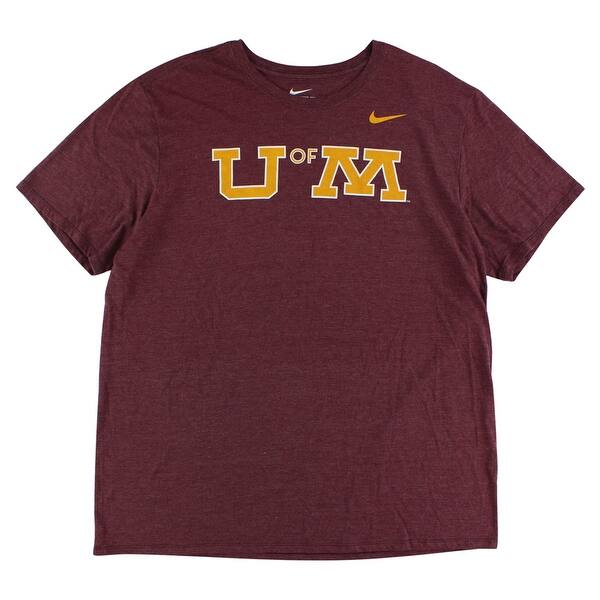 Shop Nike Men S University Of Minnesota Logo Plus T Shirt Heather