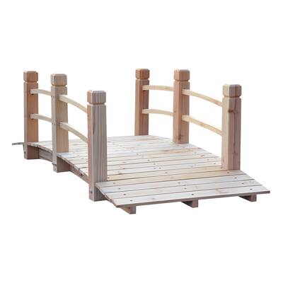 Outsunny Wooden Garden Bridge Arc