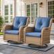 Option Yellow Wicker / Blue Cusion