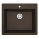 preview thumbnail 51 of 55, Karran Top Mount 25 in. Single Bowl Quartz Kitchen Sink