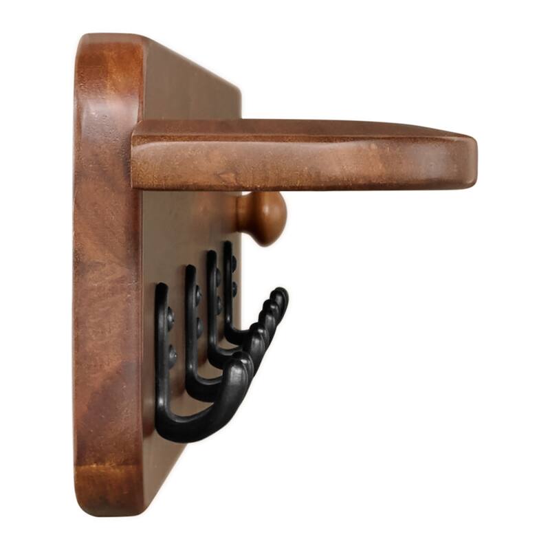 Calais Coat Hook, Warm Chestnut