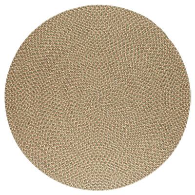 Braided Rug Indoor/Outdoor Washable 4' Round Basil Tweed - 6' Round
