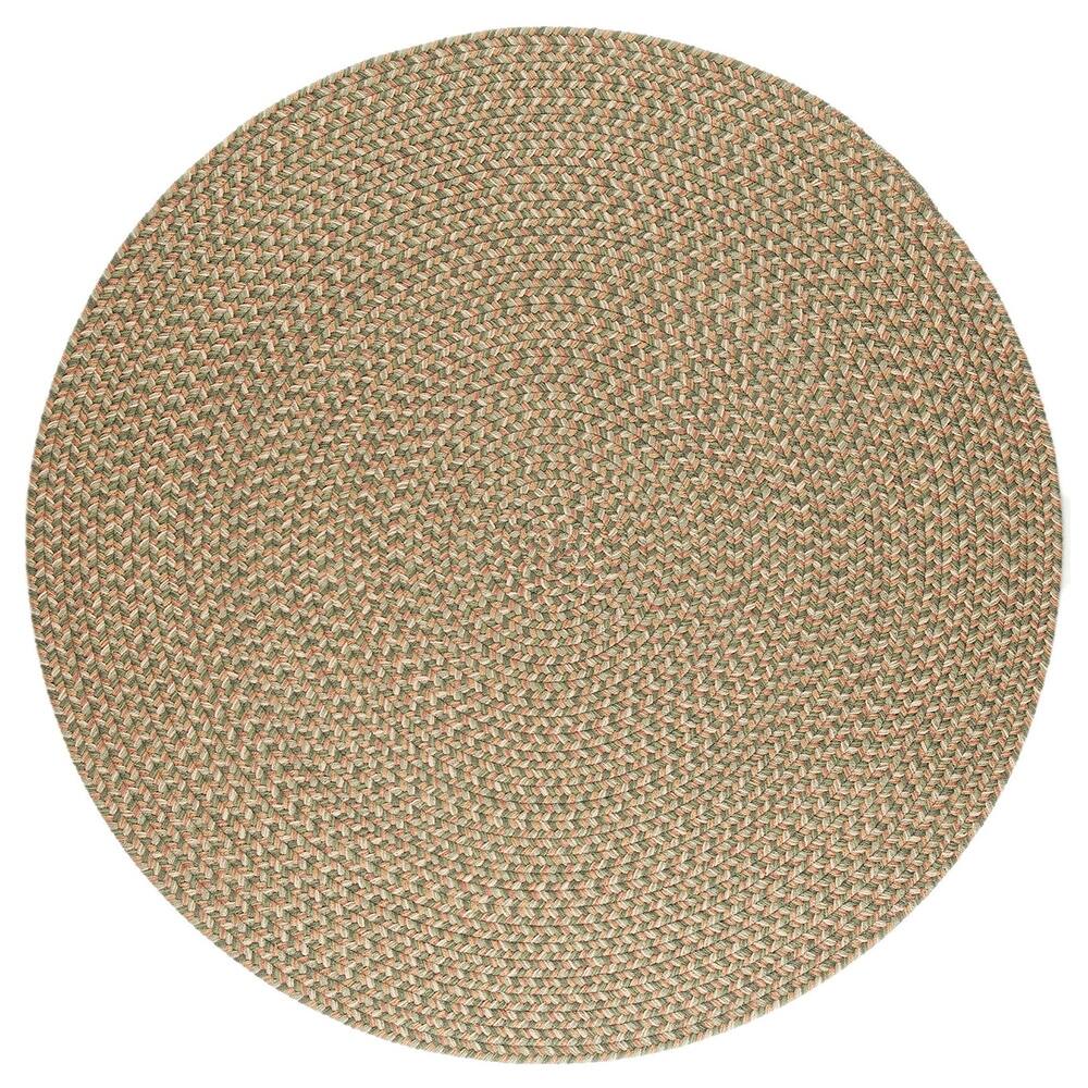 Braided Rug Indoor/Outdoor Washable 4' Round Basil Tweed - 6' Round