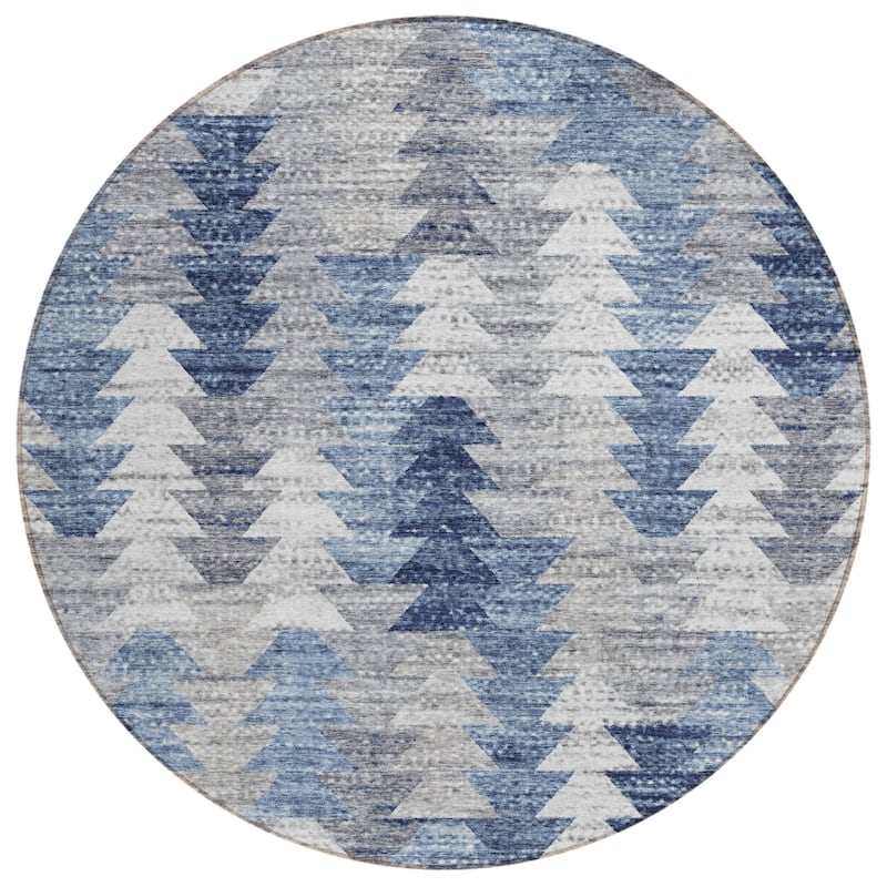 HomeRoots Geometric Transitional Rectangle Outdoor Rug