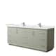 Option Light Green, Nickel Trim,White Cultured Marble Top