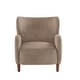 preview thumbnail 16 of 33, Christopher Knight Home - Parmelee Upholstered Wingback Club Chair with Plush Velvet and Solid Wood Legs