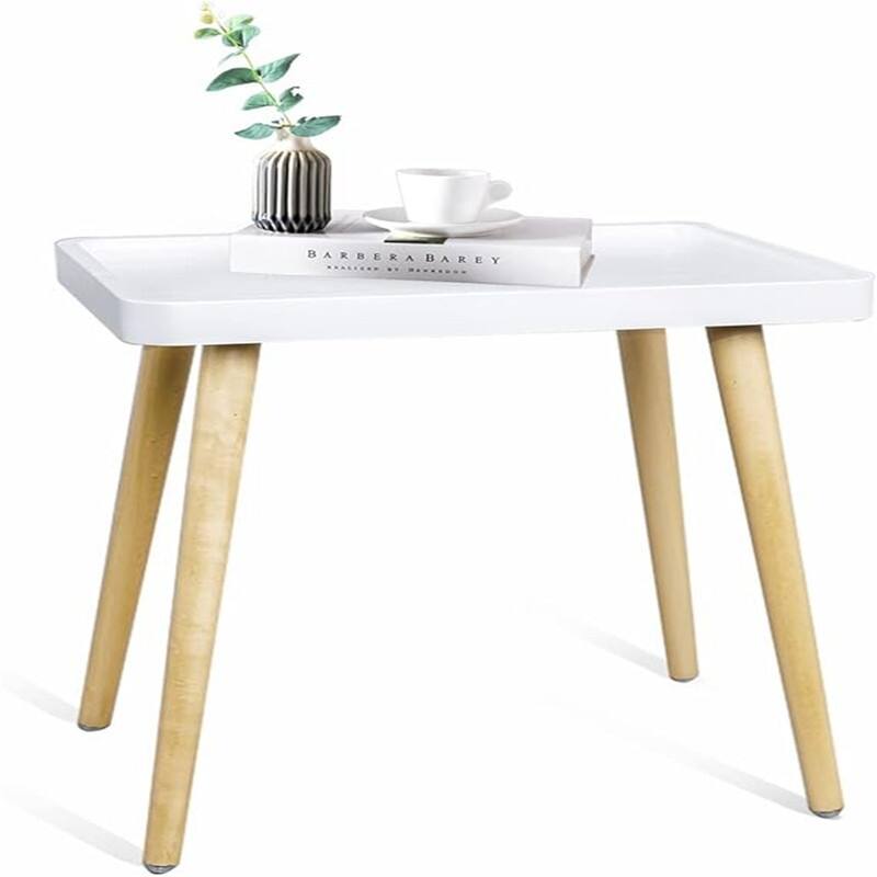 Small End Table Accent Table - White